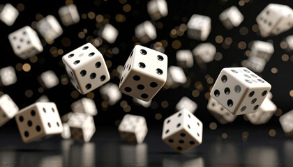 闇に舞うサイコロの一瞬 – ギャンブルの緊張感を捉えたモーションビジュアル
Falling Dice Captured in Motion – A Dramatic Glimpse into Gambling Suspense