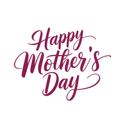 Elegant happy mothers day script, pink calligraphy greeting, modern hand lettering, festive celebration, love for mom design