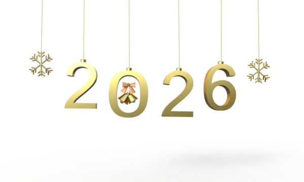 2026 time calendar happy new year 2025 2026 golden bell snowflake merry christmas xmas happy new year 2026 business party event holiday present december 2026 winter marketing happy new year christmas