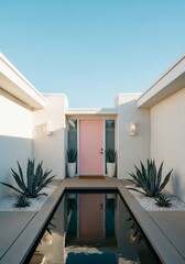 Minimalist desert architecture details