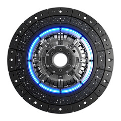 Naklejka premium Detailed view of a vehicle clutch plate