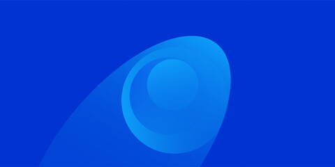 Abstract background simple template with light blue and blue gradient wave circle effect natural suitable for art background.
