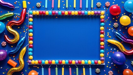 Festive birthday decorations showcasing joy and colors.