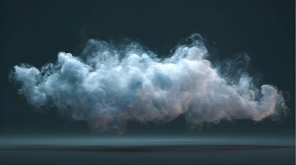 Realistic Smoke Cloud Vector | Fog Mist Vapor Effect Isolated on Transparent Background