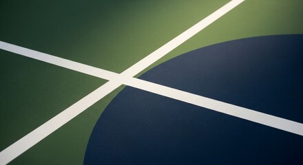 Abstract Green & Blue Rounded Lines
