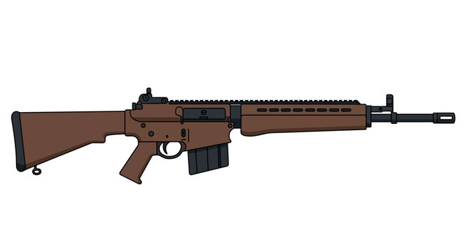 Modern Semi Automatic Rifle