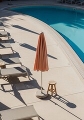 Relaxing vacation destination ambiance