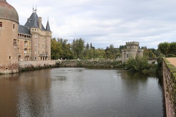 castle in La Clayette, Burgundy, France