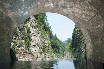 清津峡渓谷トンネルのパノラマステーション