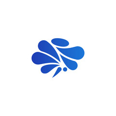 Brain treatment Logo. abstract neuron, Intelligence Brain Tech Icon Symbols Logo Inspiration.