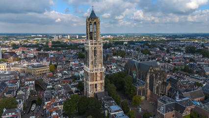 Drone Photo Utrecht Domtoren Rising