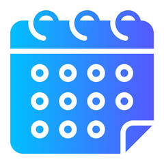 calendar gradient icon