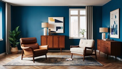 Stylish living space with elegant furniture and decor.