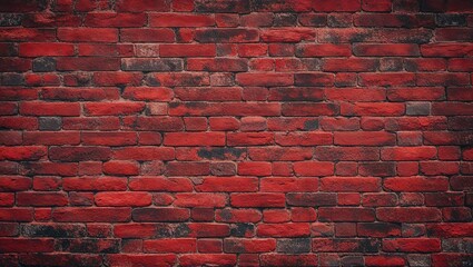 A vibrant red brick wall texture for creative projects.