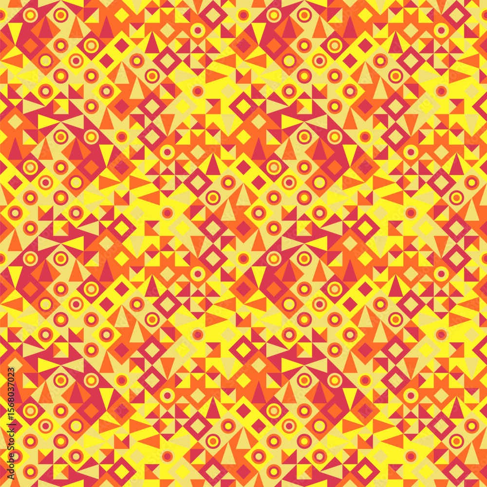 Aufkleber abstract colored geometric pattern background design