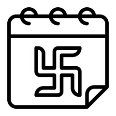 akshaya tritiya line icon