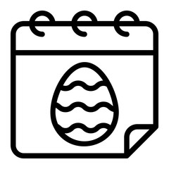 easter day line icon