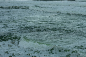 The open, stormy waters of the Atlantic Ocean