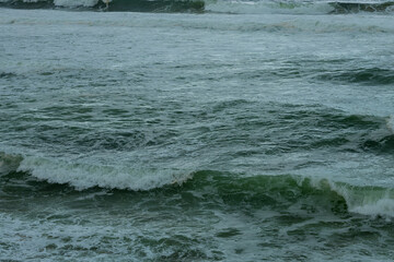 The open, stormy waters of the Atlantic Ocean