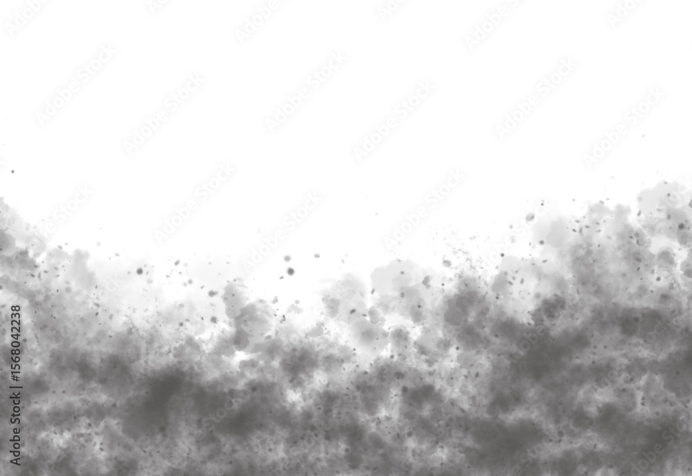 Poster a dark gray abstract shape with sharp edges and a white top section isolated on transparent backgrou