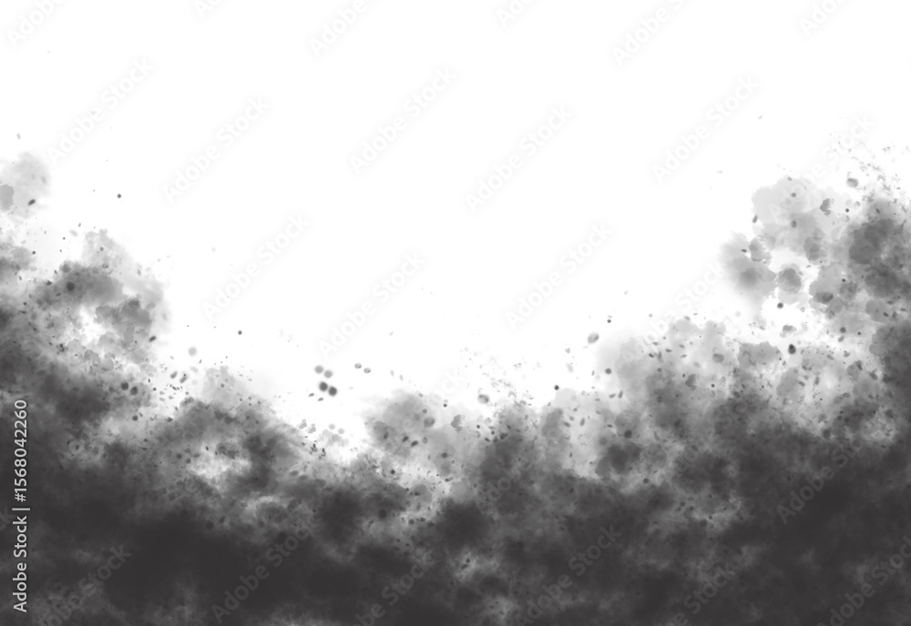 Aufkleber abstract dark gray geometric shapes with sharp edges and negative space creating a modern minimalist