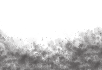 A dark gray abstract shape with sharp edges and a white top section isolated on transparent background