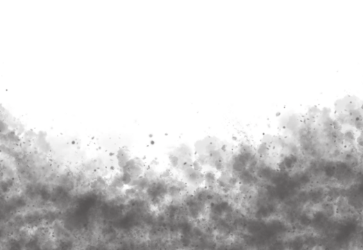 A dark gray abstract shape with sharp edges and a white top section isolated on transparent background