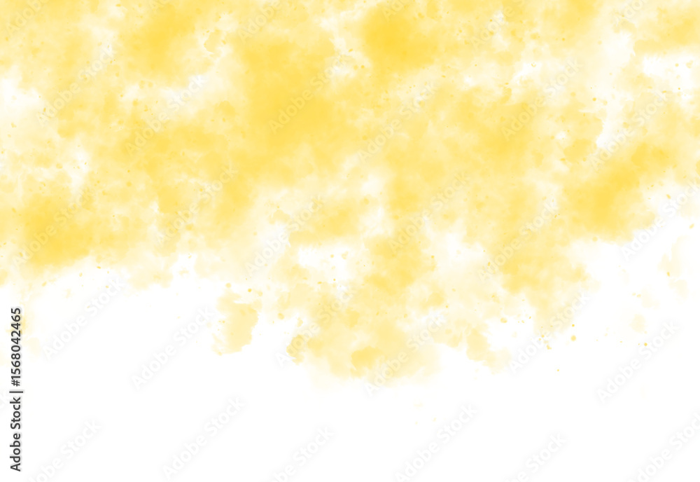 Fototapete A vibrant abstract shape with soft edges and a gradient of yellow hues isolated on transparent background for versatile design applications