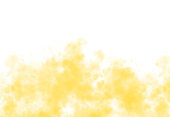 A vibrant yellow abstract shape with sharp edges and a clean white border isolated on transparent...