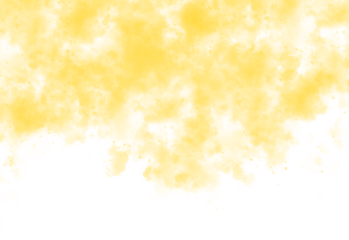 A vibrant abstract shape with soft edges and a gradient of yellow hues isolated on transparent background for versatile design applications