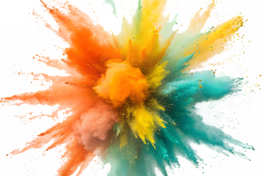 Vibrant Color Explosion Abstract Burst of Hues and Shades