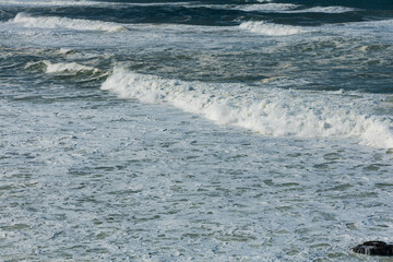 The open, stormy waters of the Atlantic Ocean