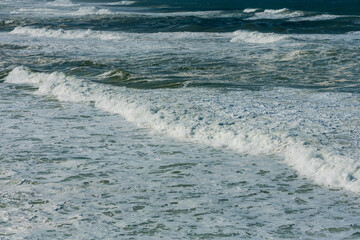 The open, stormy waters of the Atlantic Ocean