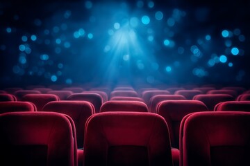 Empty Cinema Theater Seats: Awaiting the Show
