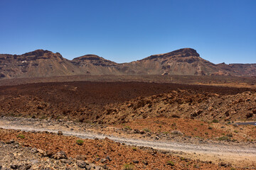 Volcanic cliffs in Teide caldera
