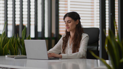 Caucasian business woman employee female manager girl entrepreneur clerk manager businesswoman...