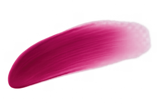 Pink brush stroke painting vibrant graphic design element, transparent background highlighting artistic color splash - Powered by Adobe