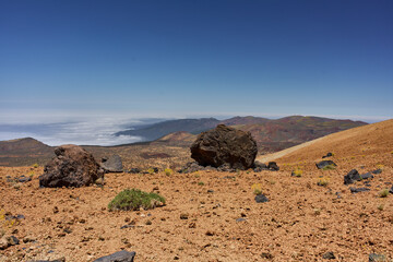 Hiking trail on Pico del Teide