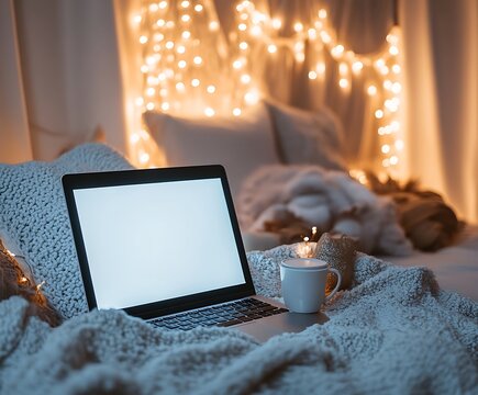 laptop and coffee cup