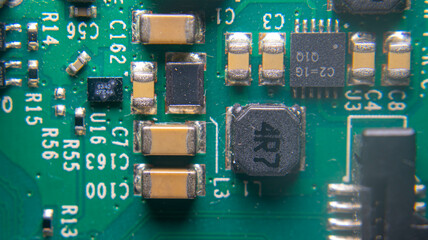 Close-up image of a Raspberry Pi electronic circuit board showing components, GPIO pins, and wiring...