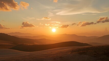 Obraz premium Solar Mood – Warm Sunrise Energy Vibes Aesthetic Background