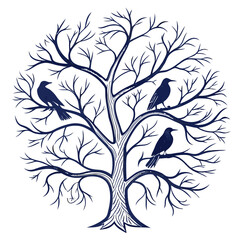 hand drawn sketch of a tree