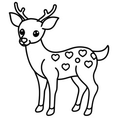 Obraz premium deer cartoon vector