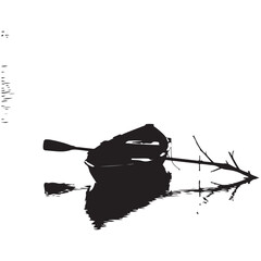 Boat on Water Silhouette
