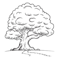 Stylized Bonsai Tree Illustration