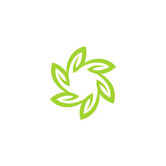 Abstract Leaf logo. leaf icon for hotel, yoga logo, nutrition, vegetables, vegetarian, beauty, farm, vegan, eco