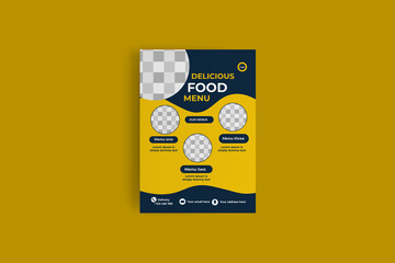 modern food flyer design template