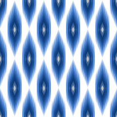 Blue and white ikat geometric ethnic pattern. ikat geometric ethnic pattern style. ikat pattern design for clothing, textile, wrapping, background, wallpaper, carpet, embroidery
