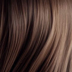 Fototapeta premium Close up of Pre-Bonded Straight Flat Tip Brown Human Hair Extensions