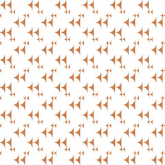 Seamless Geometric Pattern with Repeated Abstract Orange Shapes
